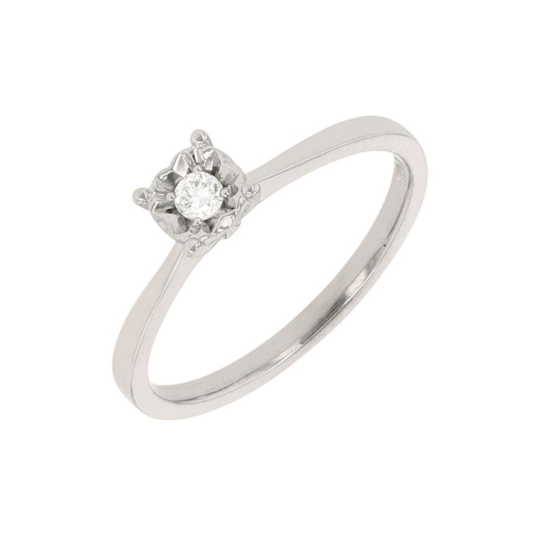 Acheter Solitaire diamant 0.06 carat or blanc 2.22g Comme neuf - 620,00 € Solitaire diamant 0.06 carat or blanc 2.22g Comme neuf - reconditionné disponible sur Gemme Les Bijoux